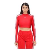 Rode 3-Stripes Sporttop Adidas Originals , Red , Dames