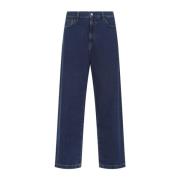 Blauwe Landon Broek Carhartt Wip , Blue , Heren