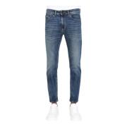 Blauwe Skinny Jeans V-Embleem Casual Versace Jeans Couture , Blue , He...