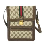 Pre-owned Canvas gucci-bags Gucci Vintage , Beige , Dames