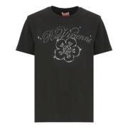 Glittered Constellation Print T-shirt Kenzo , Black , Dames