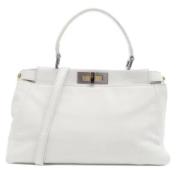 Pre-owned Fabric fendi-bags Fendi Vintage , White , Dames