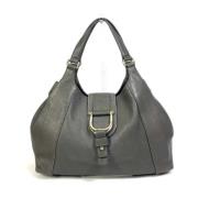 Pre-owned Leather gucci-bags Gucci Vintage , Gray , Dames