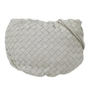 Pre-owned Leather shoulder-bags Bottega Veneta Vintage , White , Dames