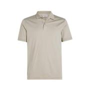 Moderne Katoenen Polo Slim Fit Calvin Klein , Beige , Heren