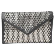 Pre-owned Leather clutches Alaïa Pre-owned , Black , Dames