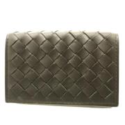 Pre-owned Leather wallets Bottega Veneta Vintage , Green , Dames