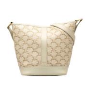 Pre-owned Coated canvas celine-bags Celine Vintage , Beige , Dames