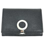 Pre-owned Leather wallets Bvlgari Vintage , Black , Dames