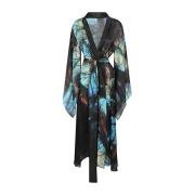 Zijden Lange Kimono MultiColour Jurk Mona Swims , Multicolor , Dames