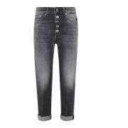 Juweel Versierde Broek Dondup , Gray , Dames