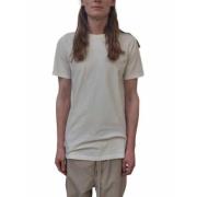 Wit korte mouwen Level Tee Rick Owens , White , Heren