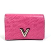 Pre-owned Leather wallets Louis Vuitton Vintage , Pink , Dames