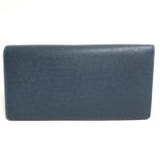 Pre-owned Leather wallets Louis Vuitton Vintage , Blue , Dames