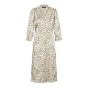 Elegante Mosaic Print Jurk Bruuns Bazaar , Beige , Dames