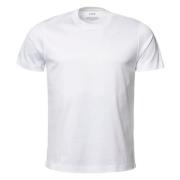 Luxe Katoenen Crewneck T-shirt Eton , White , Heren