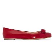 Rode platte schoenen Elegant stijl Salvatore Ferragamo , Red , Dames