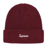 Donker Magenta Losse Maat Beanie Supreme , Red , Unisex