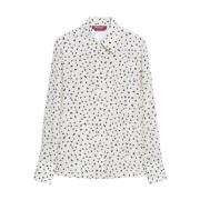 Zijden bedrukte shirt Offwhite Max Mara , Multicolor , Dames