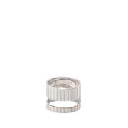 Zilver-Tone Rhodium Slot Ring Core IVI , Yellow , Dames