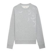 Grijze Sweatshirt met Signature Wings Zadig & Voltaire , Gray , Dames