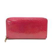 Pre-owned Leather wallets Louis Vuitton Vintage , Pink , Dames