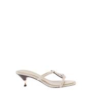 Rhinestone Slip-On Sandalen Grijs Tory Burch , Gray , Dames