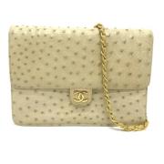 Pre-owned Fabric chanel-bags Chanel Vintage , Beige , Dames