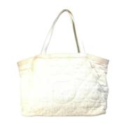 Pre-owned Fabric chanel-bags Chanel Vintage , White , Dames