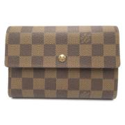 Pre-owned Canvas wallets Louis Vuitton Vintage , Brown , Dames