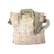 Pre-owned Fabric chanel-bags Chanel Vintage , Beige , Dames