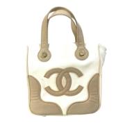 Pre-owned Fabric chanel-bags Chanel Vintage , Beige , Dames