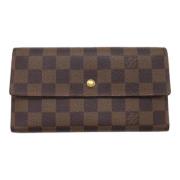 Pre-owned Canvas wallets Louis Vuitton Vintage , Brown , Dames