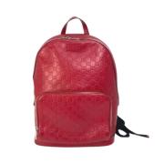 Pre-owned Leather gucci-bags Gucci Vintage , Red , Dames