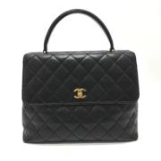 Pre-owned Leather chanel-bags Chanel Vintage , Black , Dames