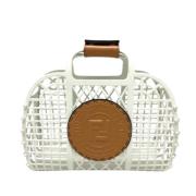 Pre-owned Canvas fendi-bags Fendi Vintage , White , Dames