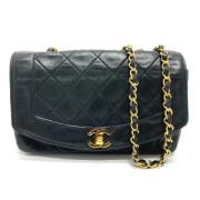 Pre-owned Leather chanel-bags Chanel Vintage , Black , Dames