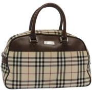 Pre-owned Canvas travel-bags Burberry Vintage , Beige , Dames