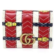 Pre-owned Leather wallets Gucci Vintage , Red , Dames