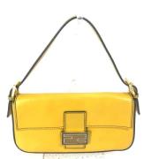 Pre-owned Leather chanel-bags Fendi Vintage , Yellow , Dames