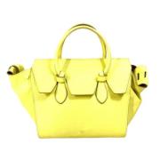 Pre-owned Leather shoulder-bags Celine Vintage , Yellow , Dames