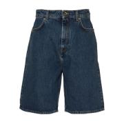 Denim Shorts voor Vrouwen Loulou Studio , Blue , Dames