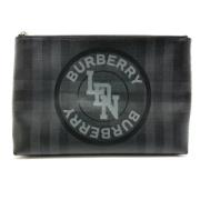 Pre-owned Canvas clutches Burberry Vintage , Black , Heren