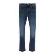 Stretch Denim Delaware Jeans Boss , Blue , Heren