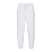 Sportieve Witte Katoenen Broek Ralph Lauren , White , Dames