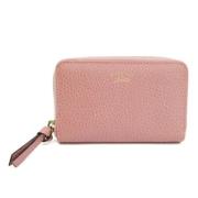 Pre-owned Leather wallets Gucci Vintage , Pink , Dames