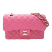 Pre-owned Leather chanel-bags Chanel Vintage , Pink , Dames