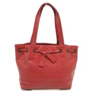 Pre-owned Leather chanel-bags Chanel Vintage , Red , Dames