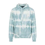 Tie Dye Hoodie in Sea Blue Amiri , Blue , Heren