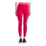 Geborduurde Logo Legging Versace Jeans Couture , Pink , Dames